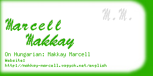 marcell makkay business card